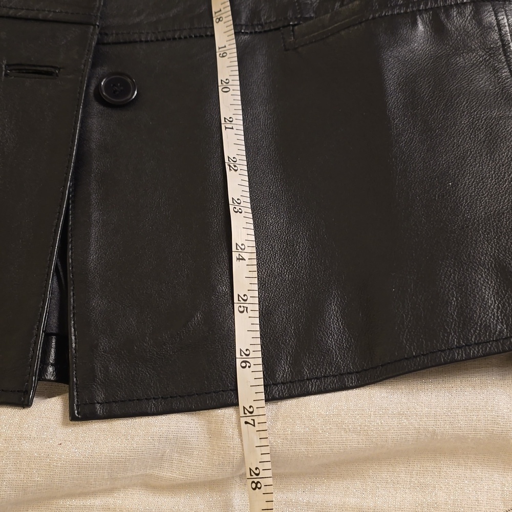 Clio Black Leather Jacket - Picture 13 of 14